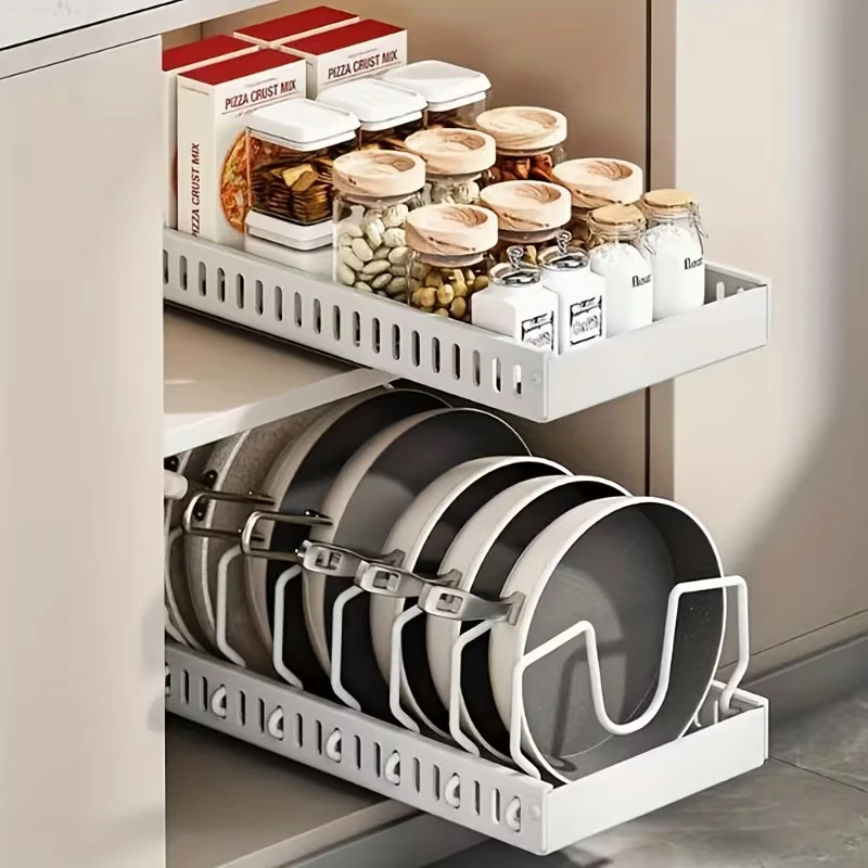 BNBR-12- 4en1 Organisateur Coulissante en INOX avec 8 séparateurs réglables