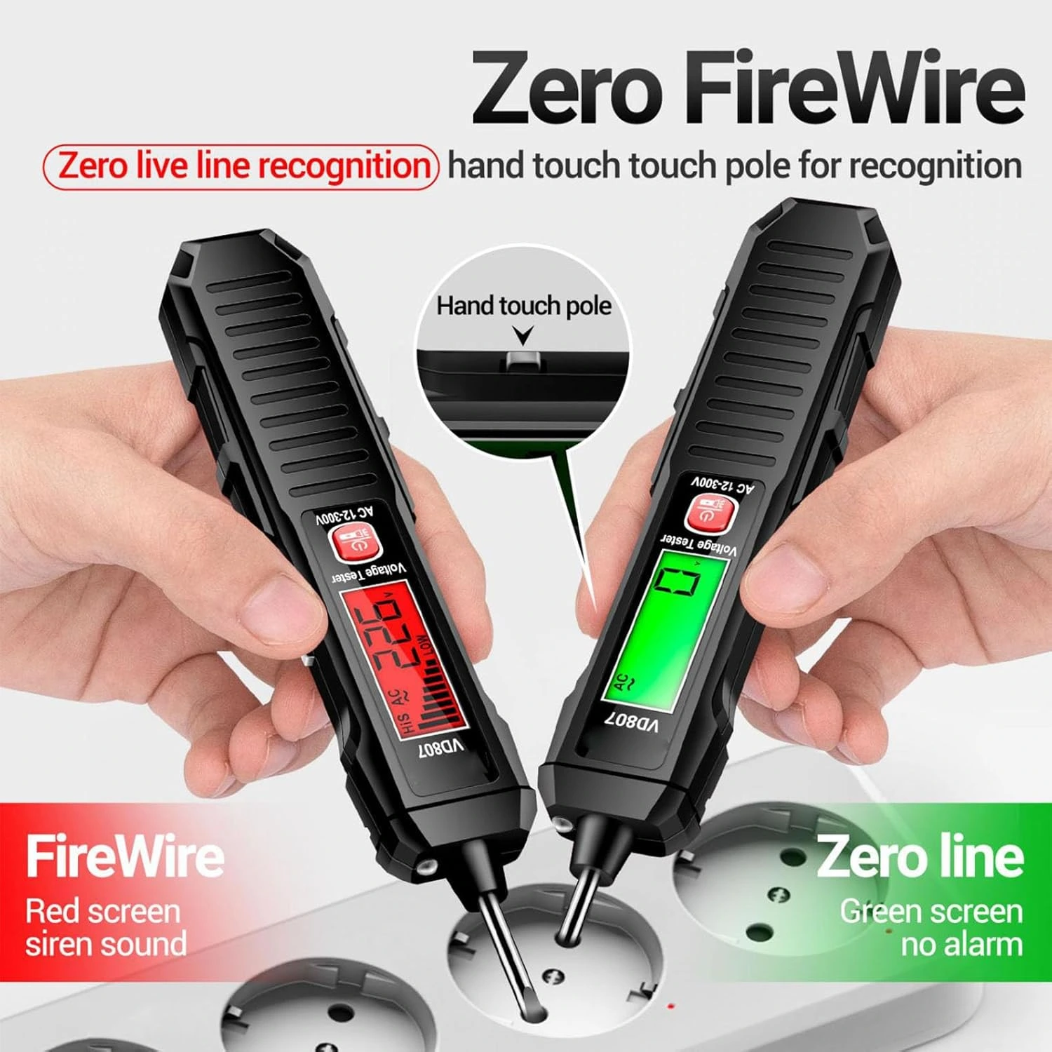 3en1 Testeur De Tension Électrique Intelligent Multifonction Avec Écran LCD