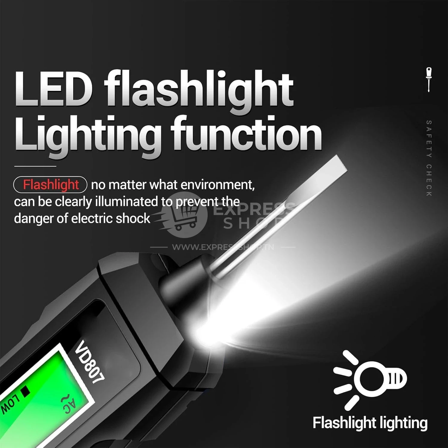 3en1 Testeur De Tension Électrique Intelligent Multifonction Avec Écran LCD