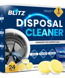 BLITZ-24 Tablettes Anti-Calcaire & Anti-Odeurs ; Lavabo et Douche | 1 2 Mois