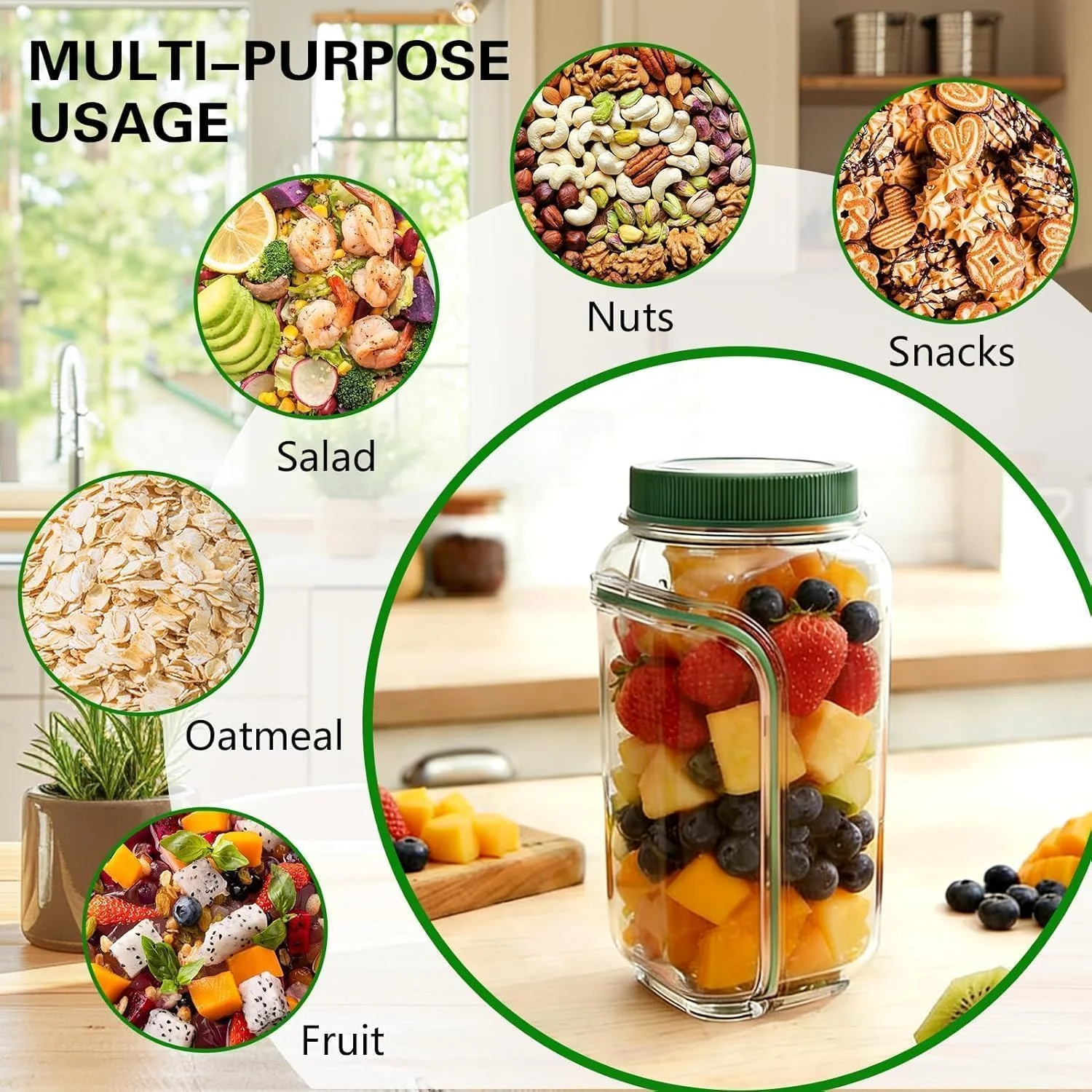 3en1 Lunch box fraîcheur pour repas sains et salades croustillantes