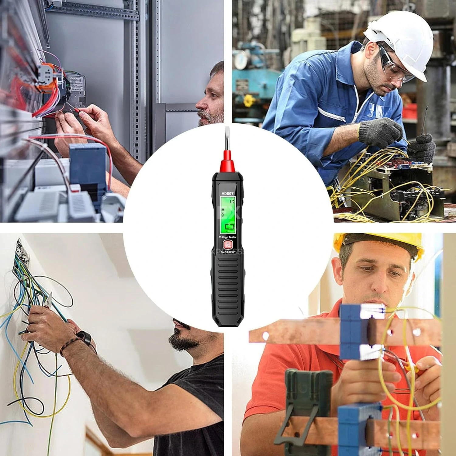 3en1 Testeur De Tension Électrique Intelligent Multifonction Avec Écran LCD