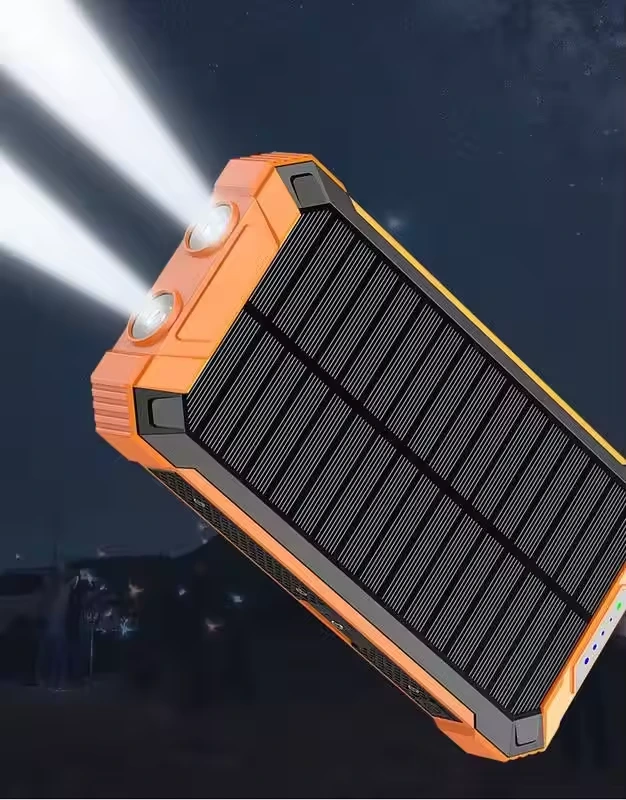 9en1 Power Bank Solaire 16000mAh Étanche Avec LED Ultra-Puissante